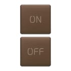 VIMAR - DUE TASTI FLAT SIMBOLI ON/OFF BRONZO