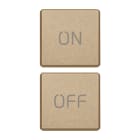 VIMAR - DUE TASTI FLAT SIMBOLI ON/OFF ORO SATIN.