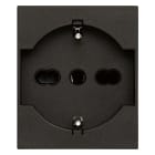 VIMAR - Presa Universale Nero Sicury Standard Italiano P40 16A 250V~ 2 Moduli