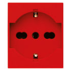 VIMAR - Presa Universale Rosso Sicury 2P+T 16A 250V~ Standard Italiano P40 - 2 Moduli