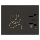 VIMAR - PRESA PER RASOIO 230V NERO