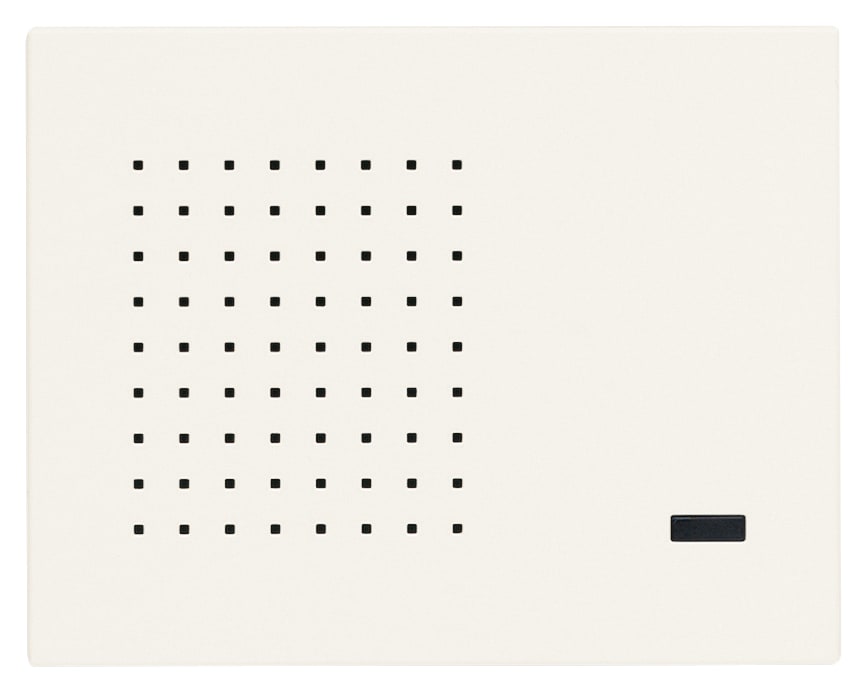 VIMAR - Sirena Da Interno Bianco By-Alarm Plus - 2 Suonerie Selezionabili, Volume Beep, Led Rosso, 3 Moduli