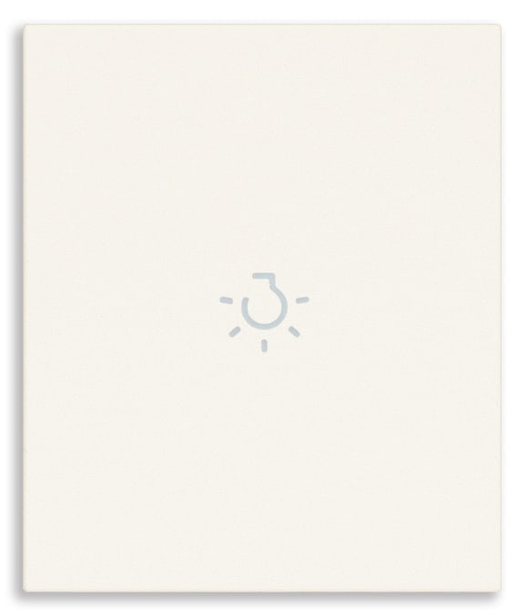 VIMAR - TASTO 2M ASSIALE SIMBOLO LUCE BIANCO