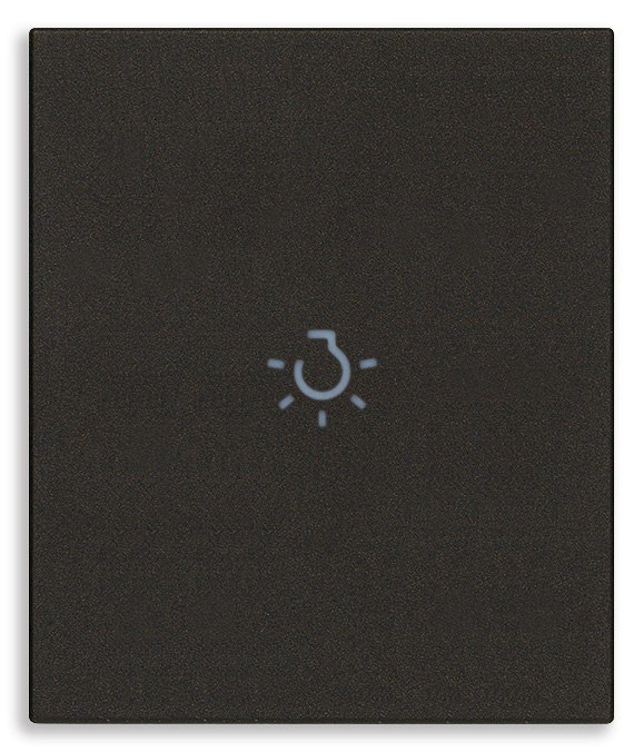 VIMAR - TASTO 2M ASSIALE SIMBOLO LUCE NERO