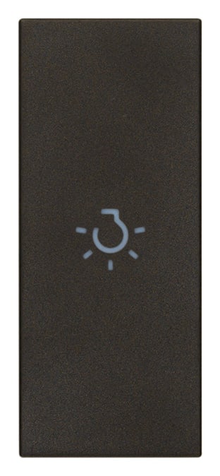 VIMAR - TASTO 1M ASSIALE SIMBOLO LUCE NERO