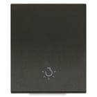 VIMAR - TASTO 2M ALLINEATO SIMBOLO LUCE NERO