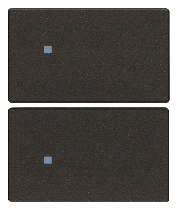 VIMAR - DUE MEZZI TASTI 2M NEUTRO PERS. NERO