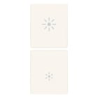 VIMAR - DUE MEZZI TASTI 1M DIMMER BIANCO