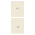 VIMAR - Due Tasti Intercambiabili On/Off Volume - 1 Modulo, Simboli Volume Canapa