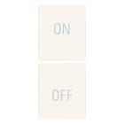 VIMAR - DUE MEZZI TASTI 1M SIMBOLI ON/OFF BIANCO