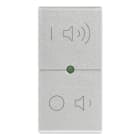 VIMAR - Tasto Intercambiabile 1 Modulo Simboli On/Off Volume Silver Bianco
