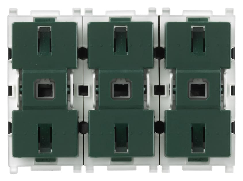 VIMAR - Tre Pulsanti Basculanti con Attuatore per Tapparelle e Comando a Relè 0,6-3,5A 120-230V~ con Tasti Intercambiabili