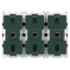 VIMAR - Tre Pulsanti Basculanti con Attuatore per Tapparelle e Comando a Relè 0,6-3,5A 120-230V~ con Tasti Intercambiabili