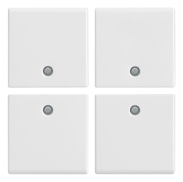 VIMAR - QUATTRO MEZZI TASTI 1M NEUTRI BIANCO