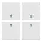 VIMAR - QUATTRO MEZZI TASTI 1M NEUTRI BIANCO