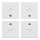 VIMAR - QUATTRO MEZZI TASTI 1M FRECCIA BIANCO