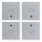 VIMAR - Quattro Mezzi Tasti Intercambiabili 1 Modulo Freccia Direzionale Silver