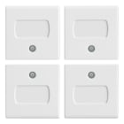 VIMAR - QUATTRO MEZZI TASTI 1M ETICHETTA BIANCO