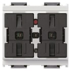 VIMAR - DUE PULSANTI SEMPLICI BIANCO