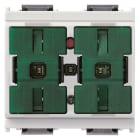 VIMAR - Ricambio Apparecchio di Comando per Tapparelle con Uscita a Relè, Bianco - 2 Moduli