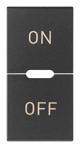 VIMAR - TASTO 1M SIMBOLI ON E OFF GRIGIO