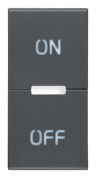 VIMAR - TASTO 1M SIMBOLI ON E OFF GRIGIO