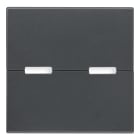 VIMAR - TASTO 2M NEUTRO PULS. BASCULANTI GRIGIO