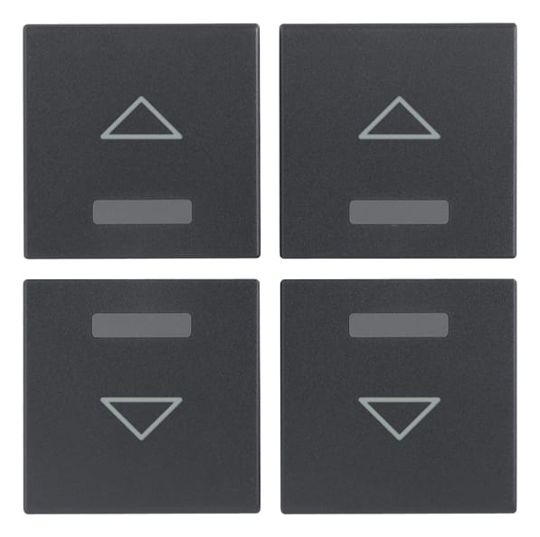 VIMAR - QUATTRO MEZZI TASTI 1M FRECCIA GRIGIO