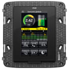 VIMAR - Touchscreen domotico 4,3 pollici FullFlat grigio, ricambio a colori con ingresso sensore temperatura, supporto per scatole 8 moduli, placche Eikon.