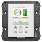 VIMAR - Touchscreen domotico 4,3 full flat bianco, ricambio a colori per controllo domotica, 1 ingresso sensore temperatura, supporto per scatole 8 moduli.