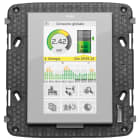 VIMAR - Touchscreen domotico 4,3 full flat neutro, ricambio a colori con ingresso sensore temperatura, supporto per scatole 8 moduli, placche Eikon Evo, Eikon, Arké, Plana.