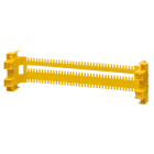 VIMAR - Flangia Ferma Tubi Central Estetico 18M Moduli Removibile Utilizzabile Batteria Verticale Centralini Giallo Agganciare Scatola