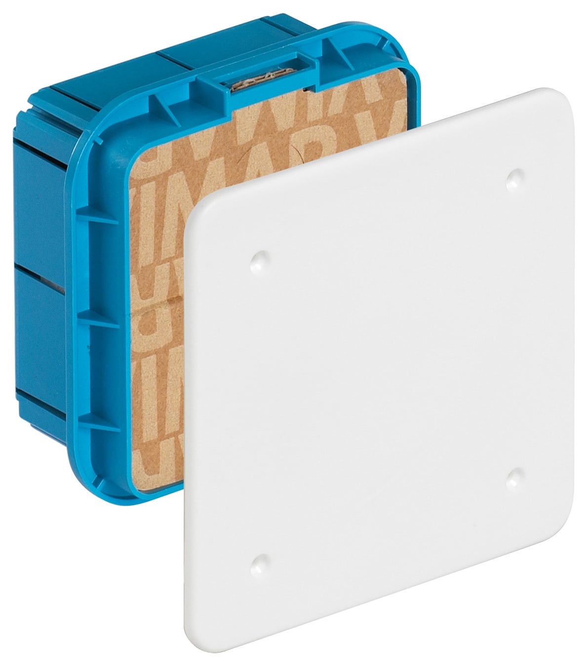 VIMAR - Scatola Derivazione Incasso 92x92x50mm con Coperchio Bianco e Viti Fissaggio