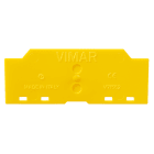 VIMAR - Separatore per scatole 8M giallo orizzontale da incasso V71318 e V71718 - Vani elettricamente separati
