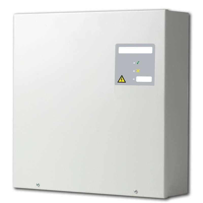 VIMO ELETTRONICA - Gruppo di alimentazione da 24V 1,5A EN54-4 armadio 2 x12V18Ah