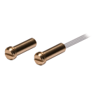 VIMO ELETTRONICA - Contatto da incasso con corpo in ottone Ø10mm testa filettata Cert IMQ G.2 Cl.IV