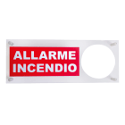 VIMO ELETTRONICA - Scritta Plexi con foro per sirena ALLARME INCENDIO