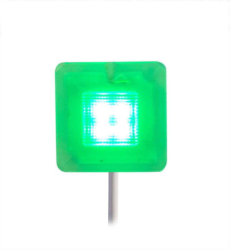 VIMO ELETTRONICA - Segnalatore power led 12/24V IP67 a luce fissa/lampeggiante verde