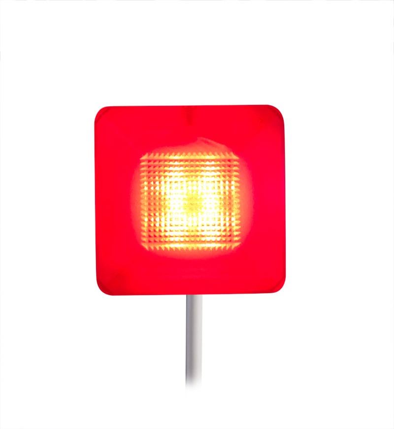 VIMO ELETTRONICA - Segnalatore led 12/24V a luce fissa/lampeggiante bianco