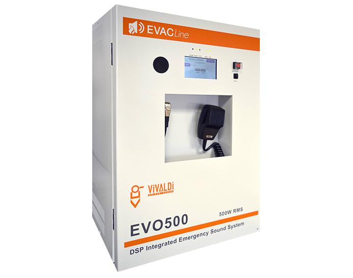 VIVALDI - VIVALDI EN54_CENTRALE COMPATTA 500W 2 ZO EVO500/2