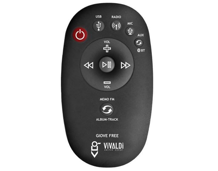 VIVALDI - VIVALDI GIOVE_TELECOMANDO IR (FREE) BLAC TCIR5B