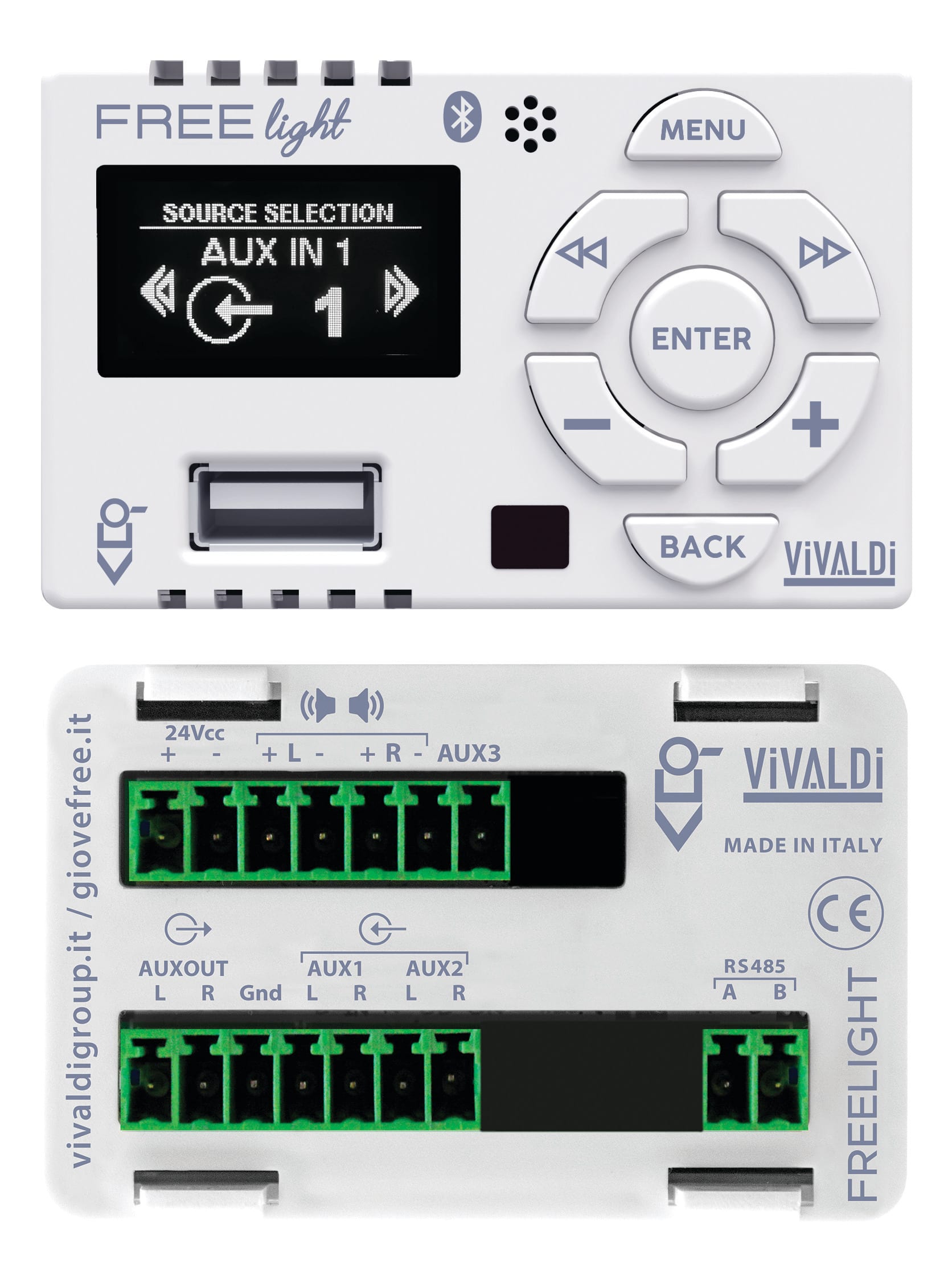 VIVALDI - VIVALDI GIOVE_HIFI 25+25W USB + BT, WHIT