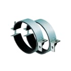 VORTICE - CA-FU 150 fascette in lamiera zincata con guarnizione in mousse di neoprene, resistenti e versatili per fissaggi sicuri e duraturi.