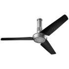 VORTICE - Nordik air design 140-17 titanio ventilatori da soffitto reversibili con pale in fibra di carbonio LED regolabili telecomando RF motore silenzioso.