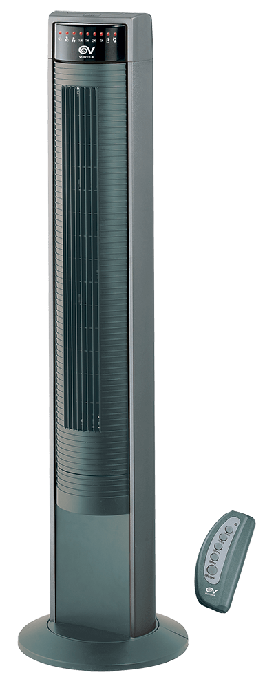 VORTICE - Ariante tower super ventilatore oscillante da terra in alluminio, motore 3 velocità, telecomando infrarossi, comandi soft touch, cavo 2m.