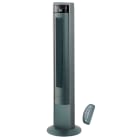 VORTICE - Ariante tower super ventilatore oscillante da terra in alluminio, motore 3 velocità, telecomando infrarossi, comandi soft touch, cavo 2m.