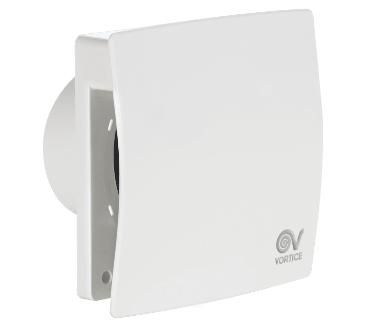 VORTICE - Aspiratore elicoicentrifugo MEX 100/4 LL 1S T, resina plastica, diametro 100 mm, motore AC, 90 m3/h, spegnimento ritardato, IP45.