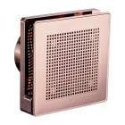 VORTICE - Aspiratori elicoidali da muro in resina oro rosa, diametro 100 mm, motore protetto, 2 velocità, portata 65-95 m3/h, timer, valvola anti-ritorno.