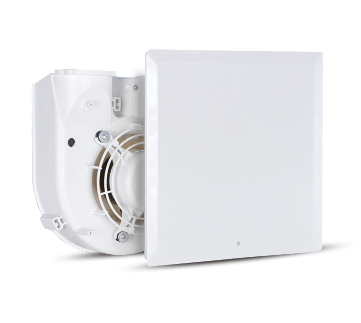 VORTICE - QE 100/60 LL TP: aspiratori centrifughi da condotto in ABS bianco, motore AC 2 velocità, filtro lavabile, timer programmabile, funzione holiday.
