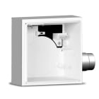 VORTICE - QE-B I K90 R 2R aspiratori centrifughi da condotto con scatola refrattaria, bocchetta acciaio, serranda antifuoco, valvola TUV, scarico 80 mm.